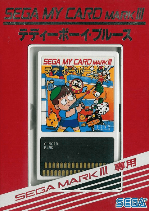 Teddy Boy Blues box art for Sega Mark III